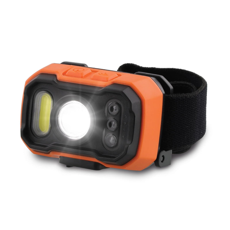 BLACK+DECKER Rechargeable Headlamp with Wave Sensor, Ultra Bright 1,000 Lumens LED Head Light, Adjustable 90° Tilt, 7 Lighting Modes, IP65 Waterproof, Fits Over Helmet, 14 Hour Head Lamp for Camping One Pack