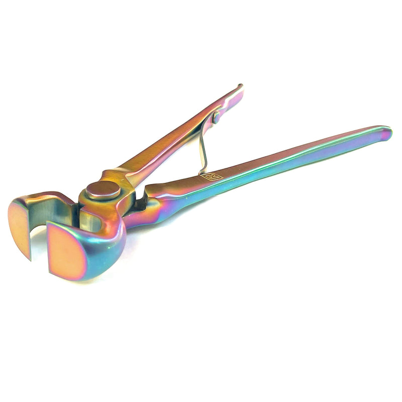 Farrier Hoof Nippers Rainbow Loaded Spring Horseshoe Trimmer Farrier Tools Pony Hoof Nippers Small Ferrier Tool Horse Nippera Herramientas Para Caballos 10 Inches - BeesActive Australia
