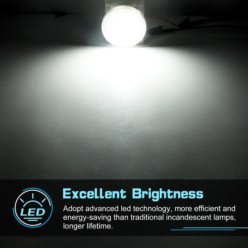 8Pcs 3.15”Round LED Marine Boat Light, 18 LEDs Boats Deck Courtesy Lights, Boat Interior Light, Transom Mount Lighting, IP65 Waterproof, Boats LED Stern Lights, Night Fishing Lighting, 12-24V, (White) 8PCS-3.15INCH White (White housing) - BeesActive Australia