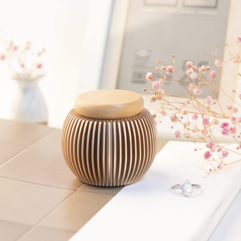 Small urn for human ashes, handcrafted urn, beautiful small keepsake, urn, mini urn spherical - BeesActive Australia