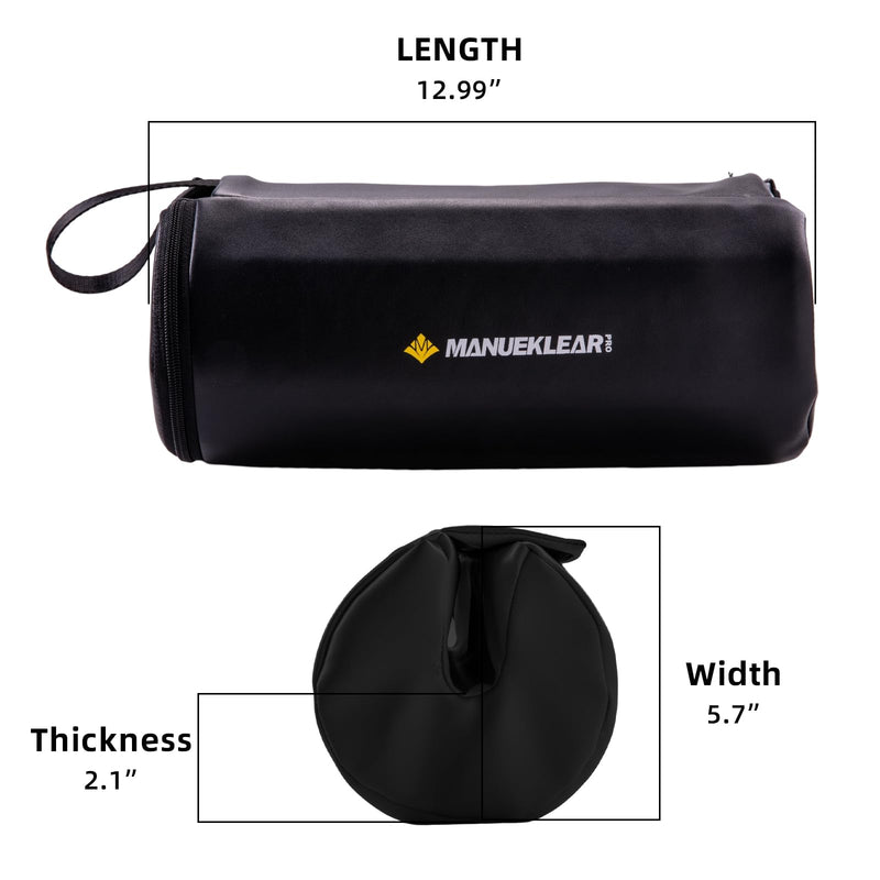 Hip Thrust Pad for Barbell 3.5" Thick Leather Olympic Barbell Pad for Bench Press Weightlifting Powerlifting Black