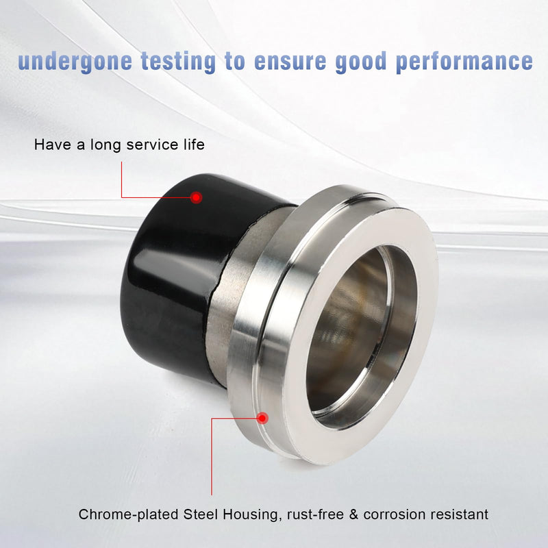 2PCS 2.441" Stainless Steel Trailer Bearing Protectors, Wheel Hub Dust Caps Compatible with Most 2000 3500 lb Axles, Durable Grease Retention Covers Prevent Corrosion for Boat, RV, Snowmobile - BeesActive Australia