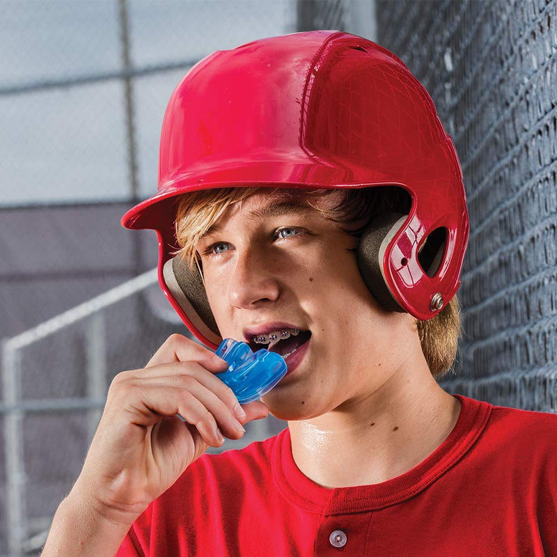 Mouth Guard for Braces, Sports Mouthguard for Football, Lacrosse, Hockey, Basketball, Strapless, Youth & Adult