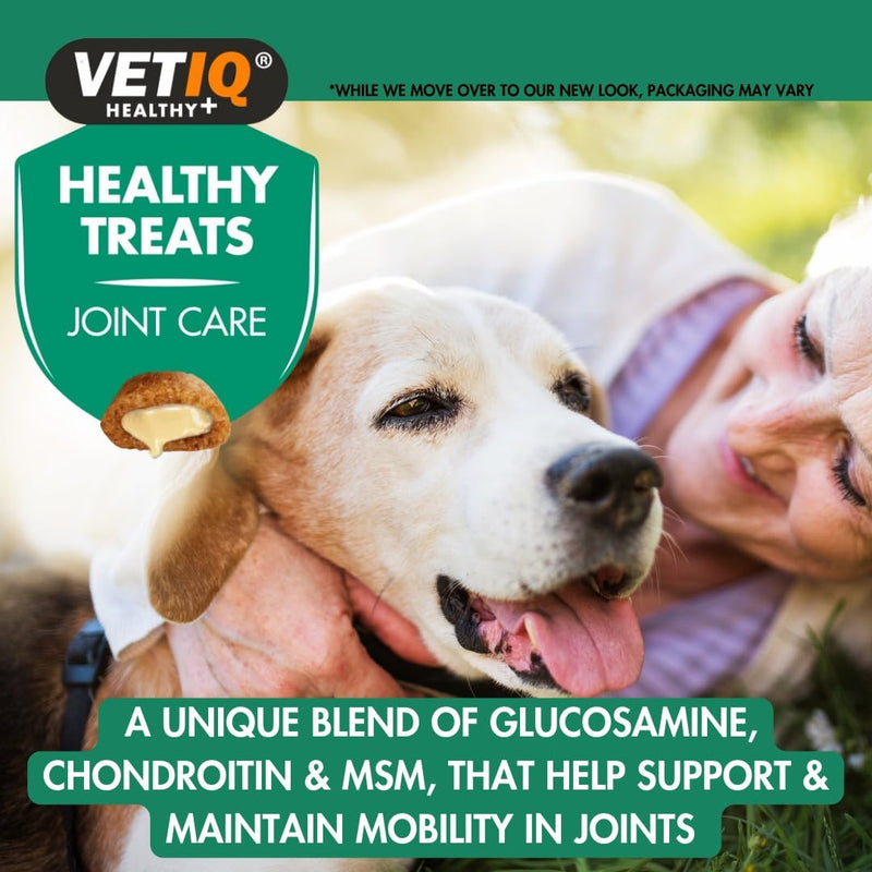 VetIQ Healthy Treats Joint & Hip Care, 6x 70g, Natural Dog Treats with Glucosamine, Chondroitin & MSM Chicken 70 g (Pack of 6)