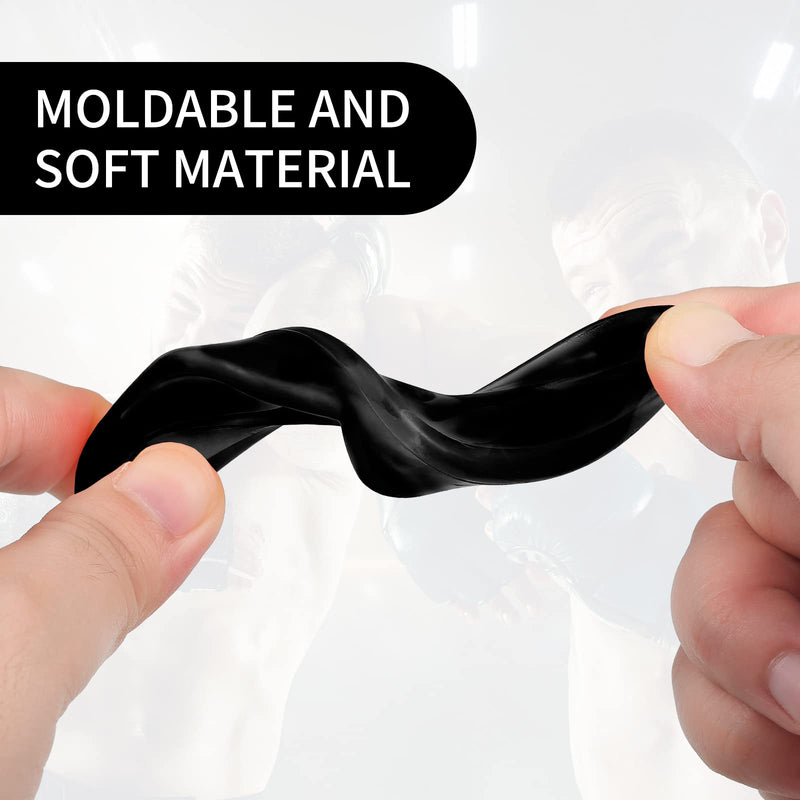 Kathfly 50 Pcs Football Mouth Guards Bulk Sports Mouth Pieces Protection Silicone Athletic Braces Football Accessories Teeth Armor Adult Teenager Teeth Armor for Boxing Basketball Hockey Black