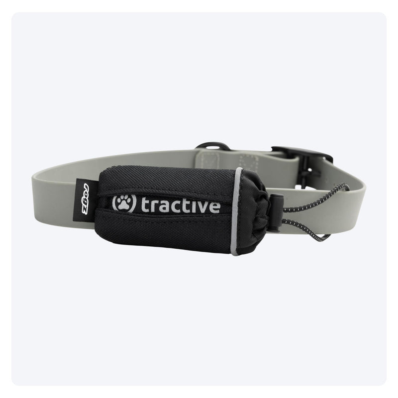 Tractive tracker bag. Securely attach your GPS tracker for dogs to the collar (including Velcro straps), black - BeesActive Australia