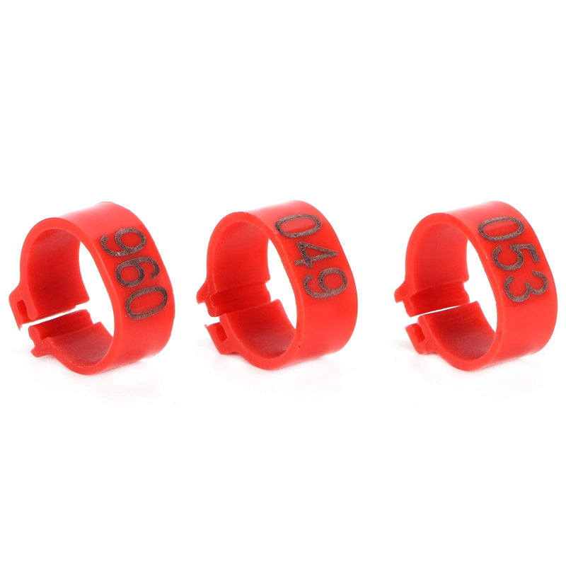 Pigeons Leg Ring, 100Pcs Plastic Bird Identify Clip Ring Poultry Markers Identify Foot Bands for Ducks Chicks Chicken Guinea Pigeons Goose Bantam Finch Lovebird Quail 12mm - PawsPlanet Australia