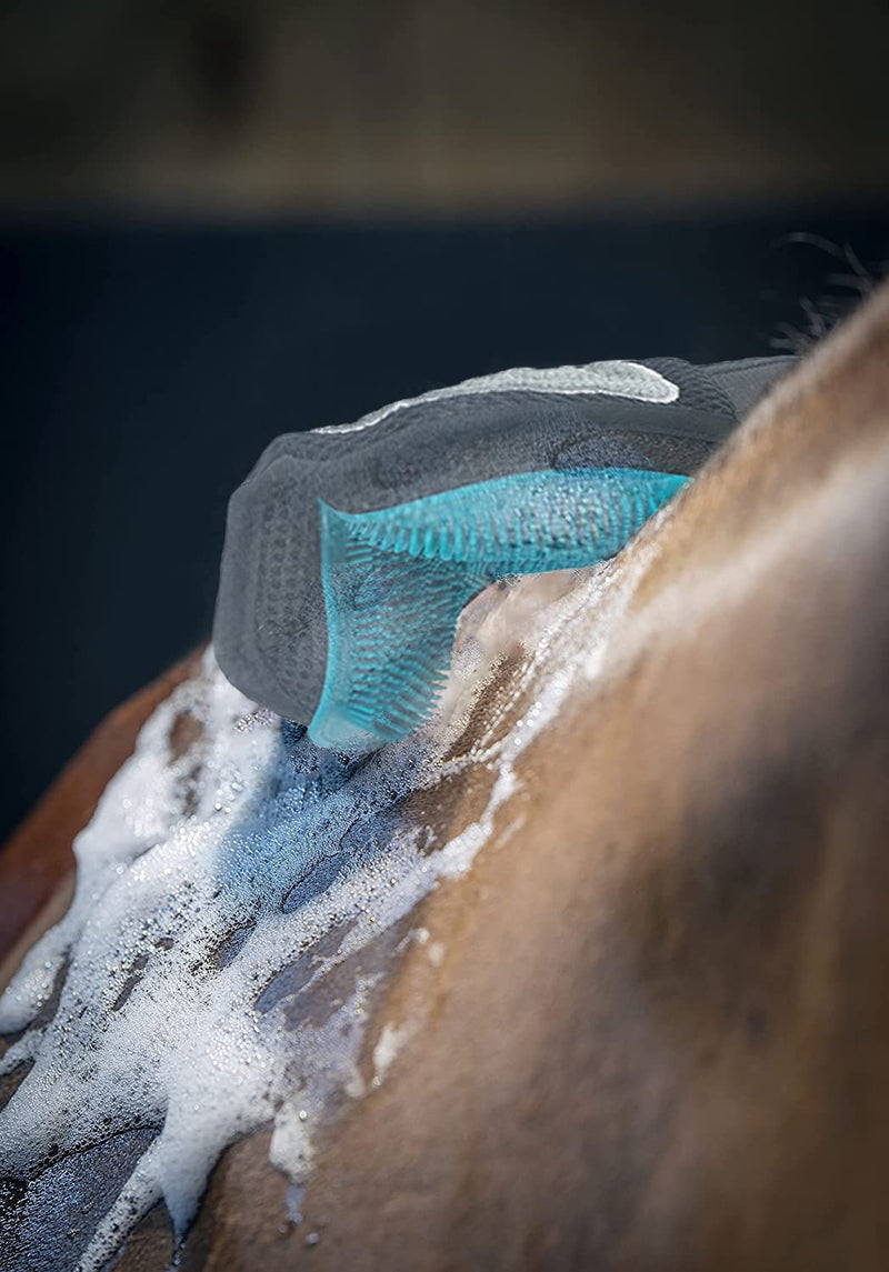 Horse Massage Glove, Horse Grooming Brush, Multifunctional Horse Brush Glove, Breathable Horse Hair Remover Mitt for Horse Dog and Cat Washing Grooming Shedding - BeesActive Australia