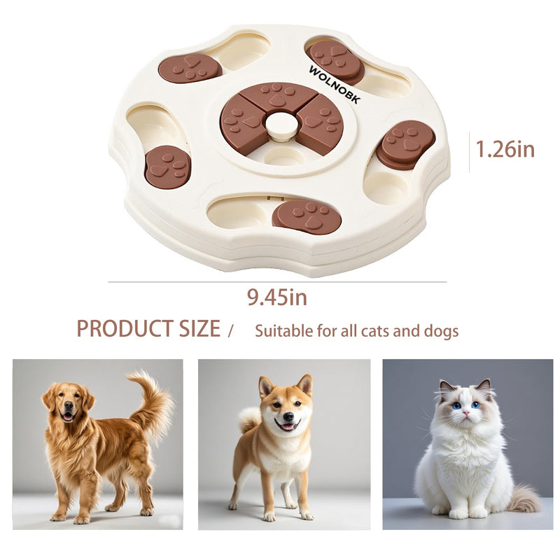 Interactive Dog Puzzle Toy for Smart Large Small Medium Dogs to Keep Them Busy Training Chew,Cat Toys for Bored Indoor Adult Cats,Slow Feeder Dog Bowls Feeder Puppy Toys Essentials Pet Gift - BeesActive Australia
