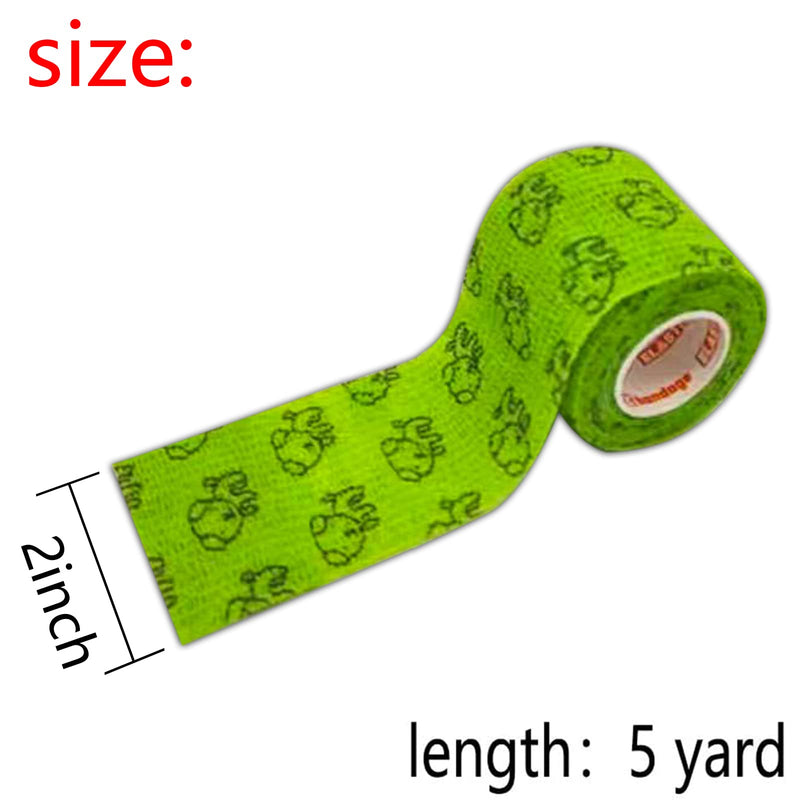 Vet Tape wrap, wrap Bandage 2 inch 12 Rolls,Cute Colorful Fruit Self Adhesive Bandage Wrap, Paw Bandages for Dog Cat Horse Pet Animals Wounds for Wrist Healing Ankle - BeesActive Australia