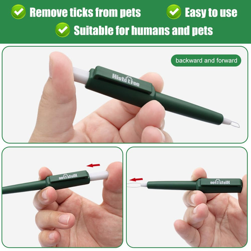HIULLEN tick snare, 2 pieces of human tick tweezers, effective tick remover, tick hook and tick tweezers in one, tick removal pen for dogs, cats, ideal tick remover for ticks of all sizes - BeesActive Australia