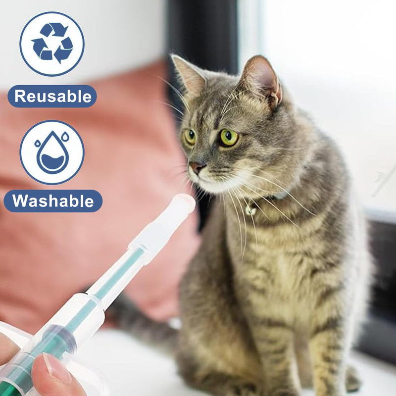 GHPKOTW Pack of 3 tablet feeders, tablet dispensers for cats, food grade silicone tablet dispensers for cats, for cats and small dogs, protects teeth and gums (red, green and blue). - BeesActive Australia