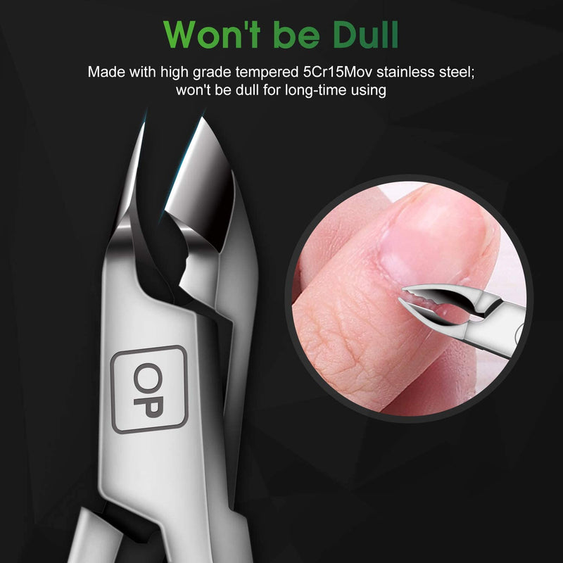 Cuticle Trimmer Cuticle Nippers Clippers Stainless Steel Hangnail Remover Extremely Sharp Cutter Pedicure Manicure Tool, opove X7 Rainbow Gradient - BeesActive Australia