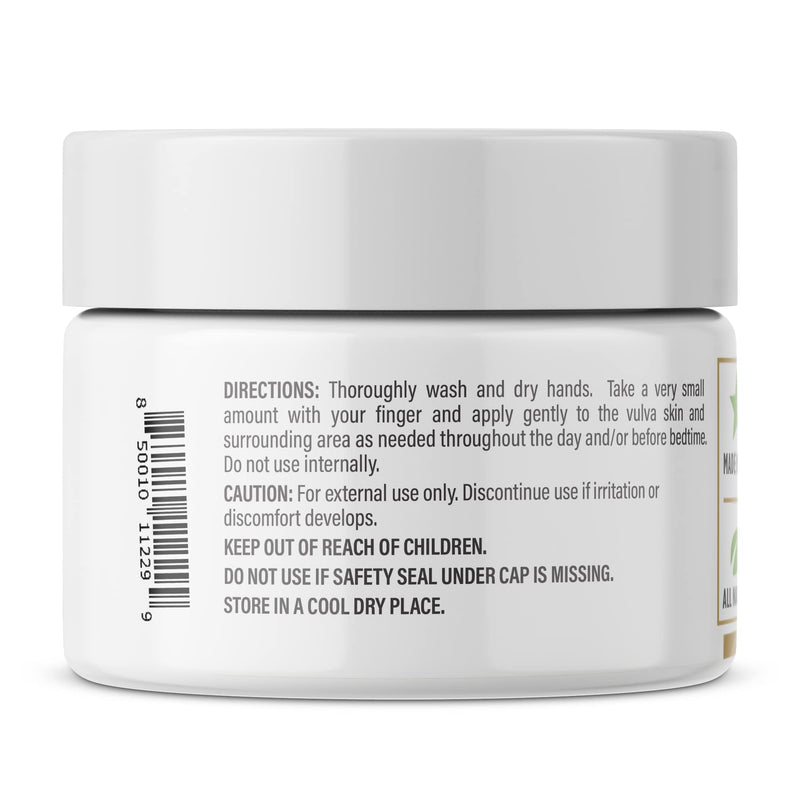 NewLife Naturals Certified Organic Vulva Cream - Menopause Support, Itching Relief, Vaginal Moisturizer & Dryness Solution | All Natural Estrogen Free Intimate Feminine Care - 2 Oz - Made in USA 2 Ounce (Pack of 1) - BeesActive Australia