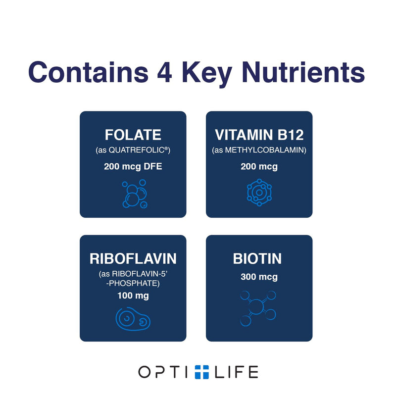Opti + Homocysteine Capsules | Daily Brain and Heart Health Supplements* | Brain Supplement with Methylcobalamin & Methylfolate | 60 capsules/30 Servings