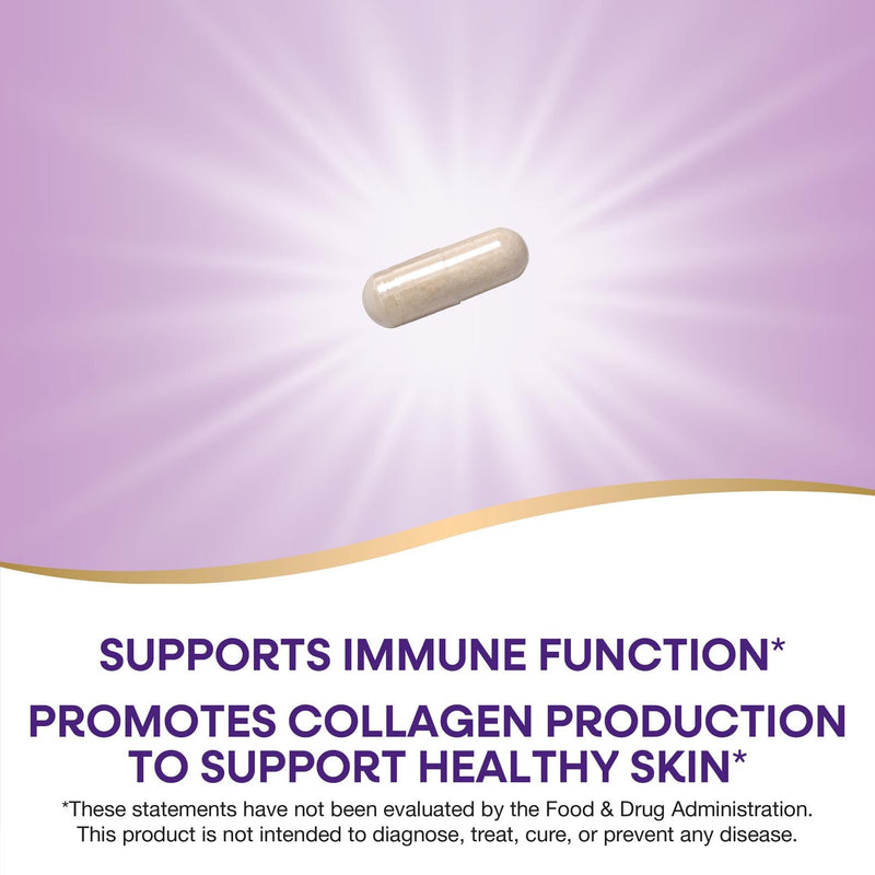 Nature's Way Extra Strength(1) Vitamin C with Bioflavonoids, Supports Immune Health*, Promotes Collagen Production for Healthy Skin*, 1,000 mg per Capsule, 250 Vegan Capsules (Packaging May Vary) 250 Count (Pack of 1)