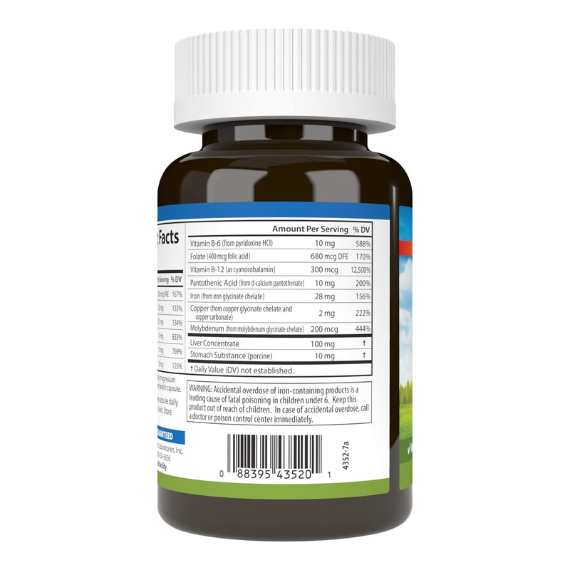 Carlson Women's Iron Restore, 28 mg, Iron + B Vitamins, 180 Capsules | Menstrual Support; Iron Absorption; Women's Health