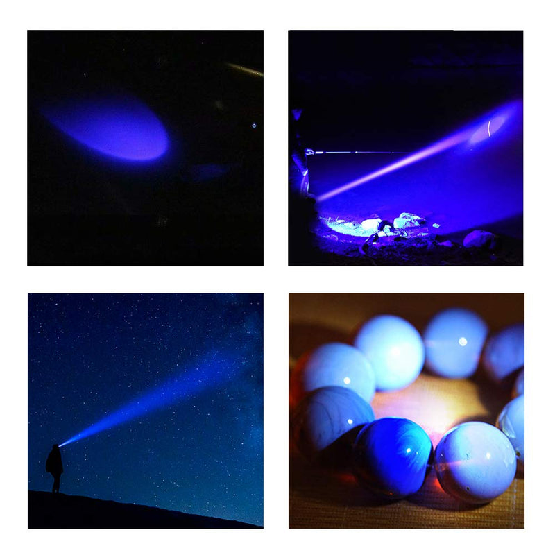 Blue Light Headlamp, 3 Mode Blue LED, Zoomable, Adjustable Focus, Fishing, Hunting, Outdoor Activities