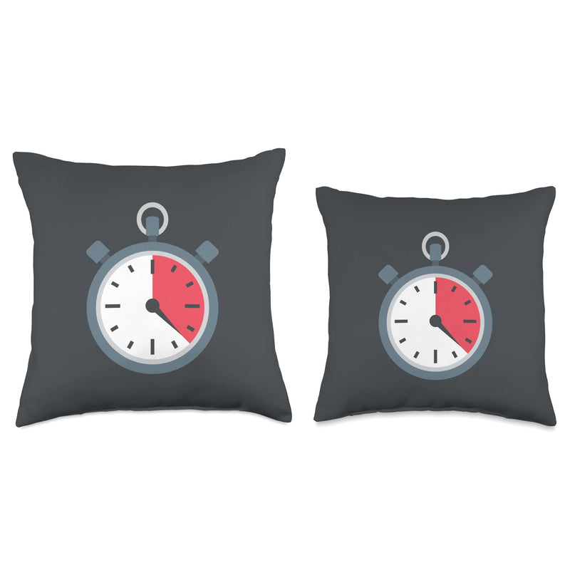 Stopwatch Costume Throw Pillow 18x18