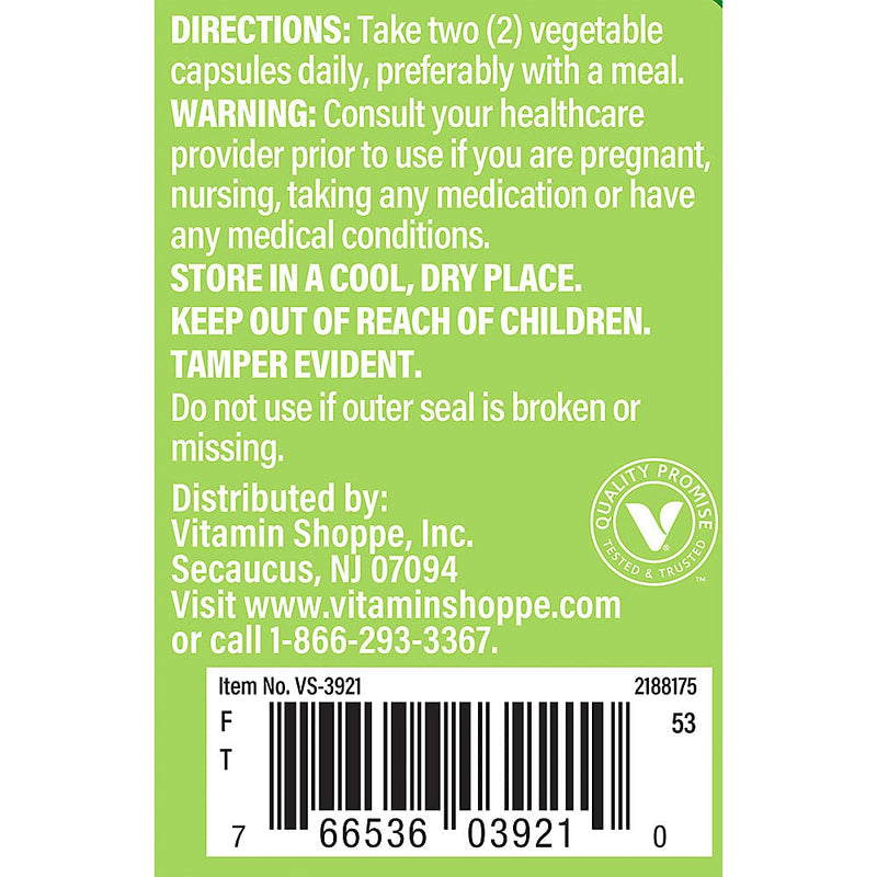 The Vitamin Shoppe Organic Lion’s Mane Mushroom, 1000 MG, 120 Caps | Organic Nootropic Mushroom Formula to Support Cognitive Function and Focus 1 Count (Pack of 1)
