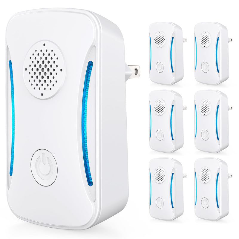 6 Packs Ultrasonic Pest Repeller, Indoor Ultrasonic Repellent for Roach, Rodent, Mouse, Bugs, Mosquito, Mice, Spider, Electronic Plug in Pest Control for Home Kitchen Office Warehouse Hotel - BeesActive Australia