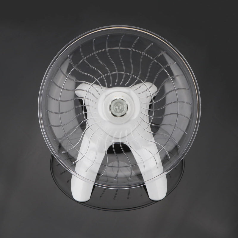 Hamster Wheel Silent Hamster Exercise Wheel Running Spinner Hamster Flying Saucer for Hamsters Gerbils Mice and Other Small Pets (White) White - BeesActive Australia