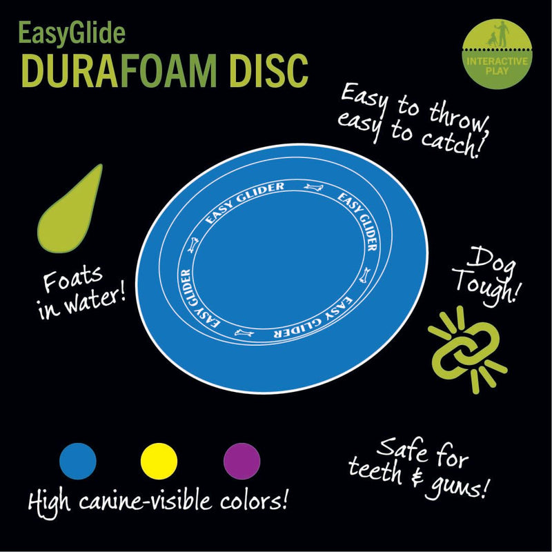 Starmark Easy Glide DuraFoam Flying Disc Dog Toy, Color Varies 11" 11 in 1 - BeesActive Australia