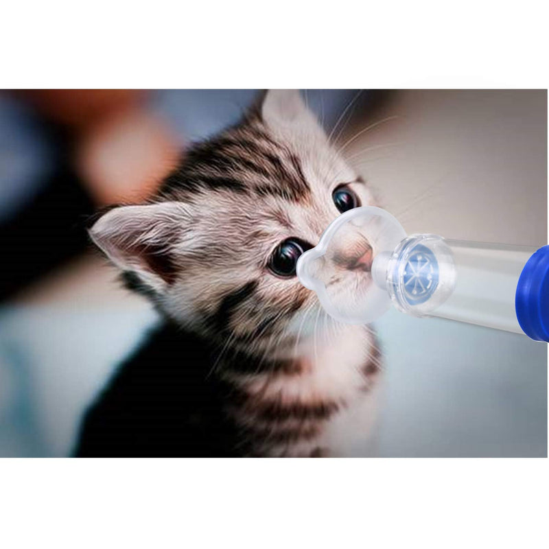 Cat Aerosol Inhaler Spacer Chamber To Help With Breathing for Feline with Asthma 2 Sizes of Mask, Will Fit all Cats and Small to Mediu Asthma or COPD (for Cat)