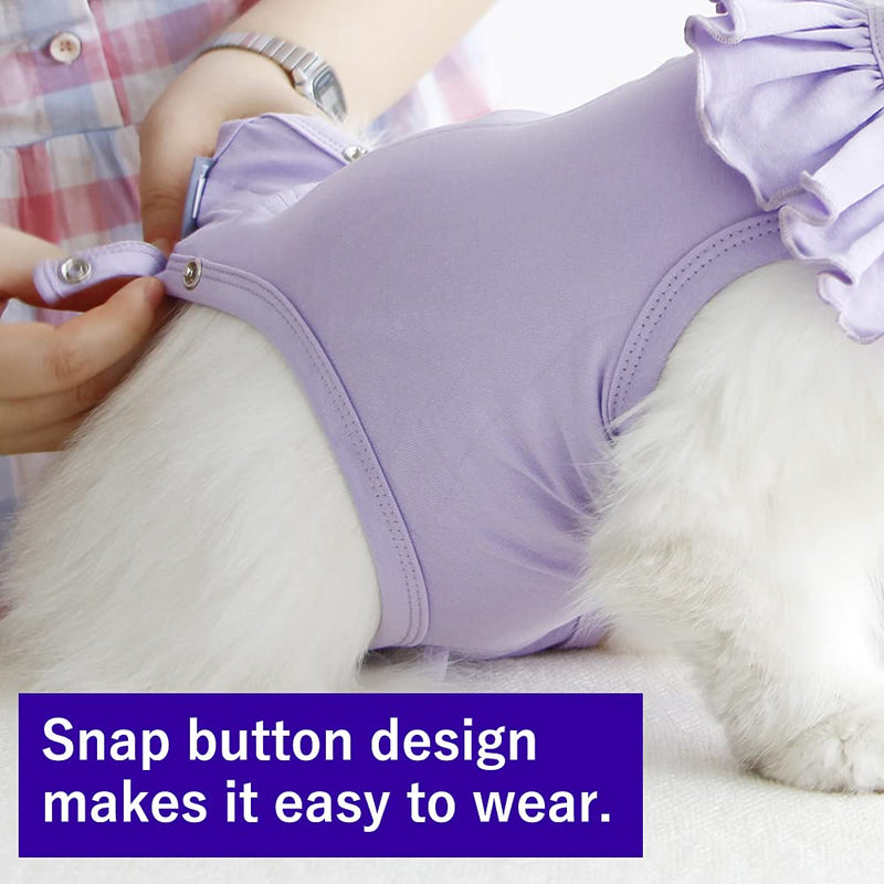 Cat Recovery Suit for Abdominal Wounds and Skin Diseases,Breathable Surgical Recovery Shirt After Surgery Wear Anti Licking Wounds,E-Collar Alternative for Female Cats Kitten(RSC01-purple-m) Medium purple - BeesActive Australia