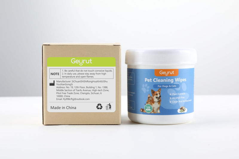 Pet Eye Wipes for Dogs & Cats 120PCS Dog Eye Wipes for Remove Eye Discharge and Crust Coconut Oil Non-Irritating Pet Cleaning Grooming Wipes for Eyes Face - BeesActive Australia