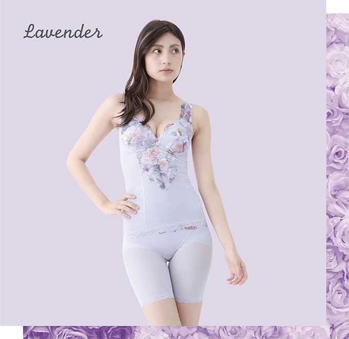 Visee Body Shaper Body Shaper, Shaping Underwear with Cups, Floral Pattern, Lace, M, L, LL, 3L, 4L, 5L, 6L, Soft, Corrective Women's Underwear - BeesActive Australia
