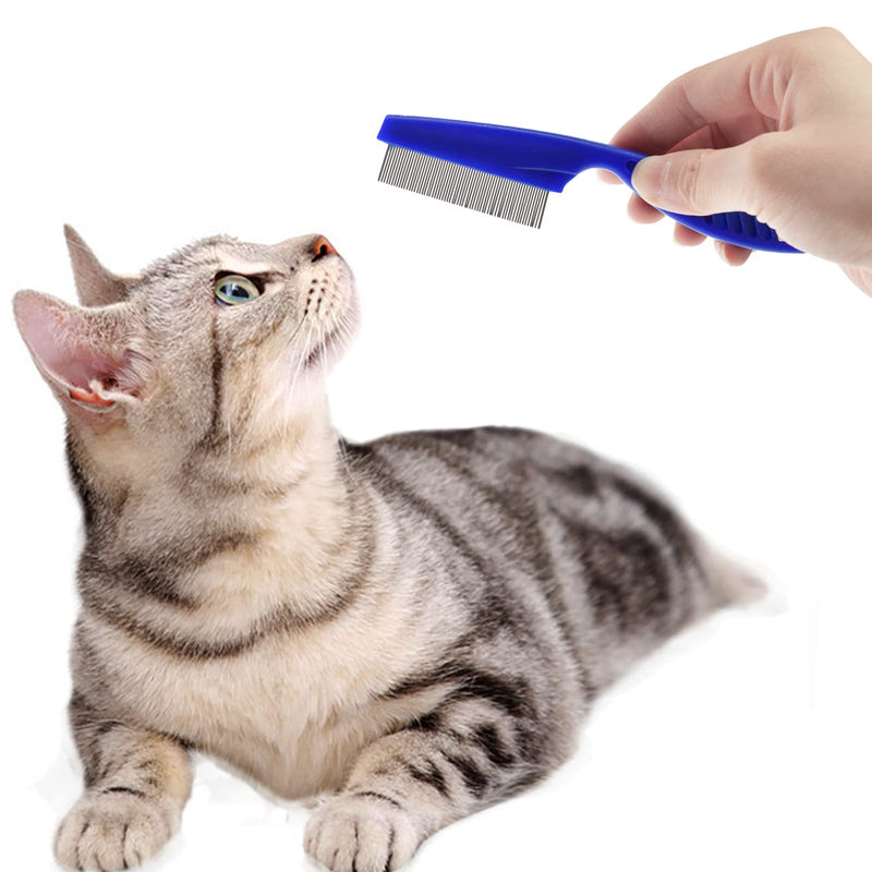 3 Pcs Pet Flea Combs Dog Cat Grooming Lice Comb for Removal Tear Stain Mucus Crust - BeesActive Australia