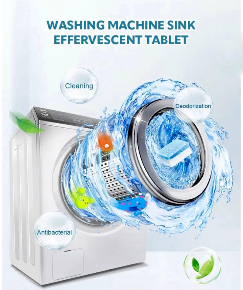 Washing Machine Cleaner Descaler Deep Cleaning Tablets For HE Front Loader & Top Load Washer, Septic Safe Eco-Friendly Deodorizer, Clean Inside Drum And Laundry Tub Seal (30) Father's Day Gift Gifts 30 - BeesActive Australia