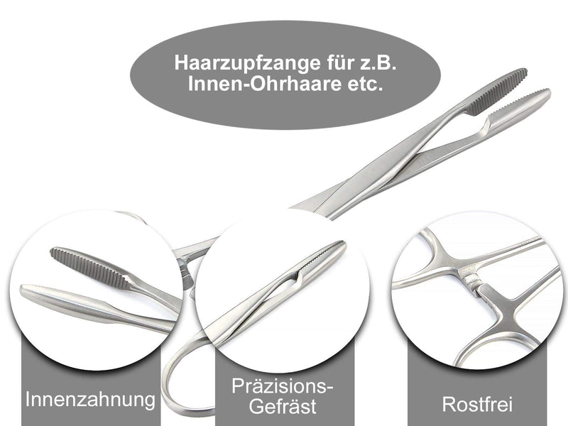 Animal hair remover hair plucking pliers for dogs horses made of stainless steel for right-handed and left-handed people 15 cm - BeesActive Australia