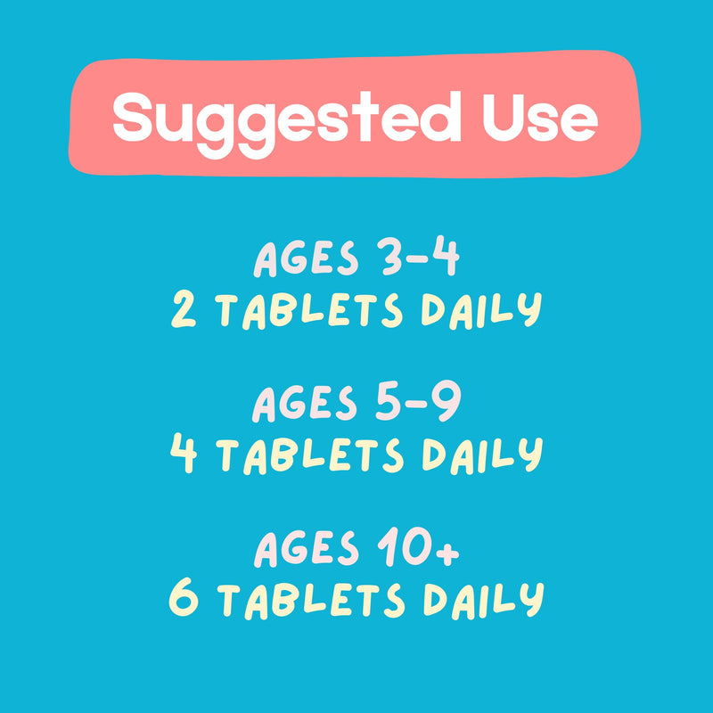 Kidmune Kids Immune Support Chewable Tablets with Colostrum, Propolis, Beta Glucan & Astragalus - Elderberry, Vitamin C, D, Zinc - 180 Mini Tablets, Fun Animal Shapes
