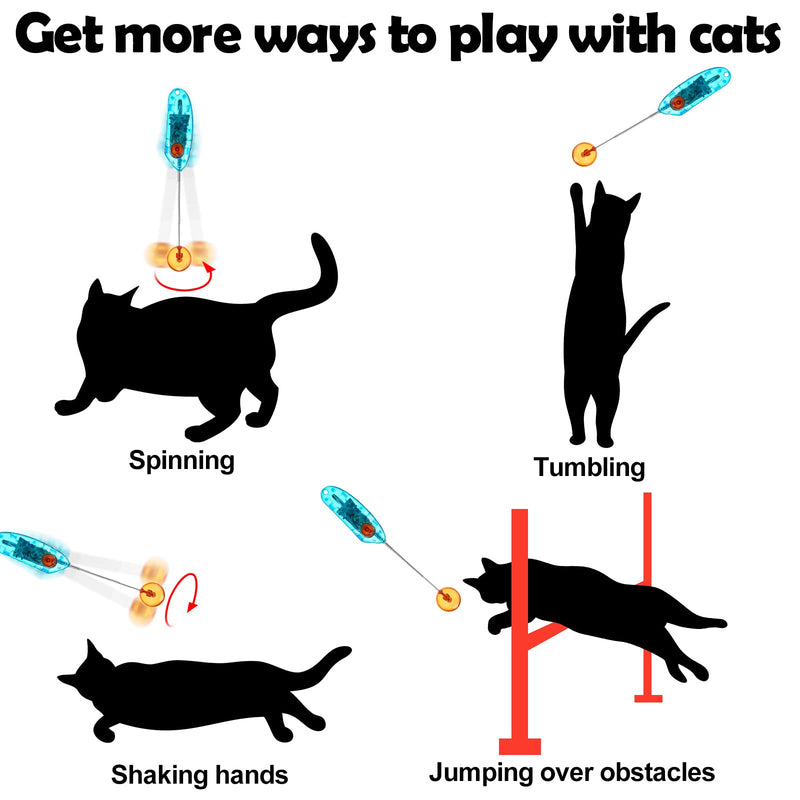 4 Pcs Cat Clicker Training Kit Includes 2 Pet Cat Training Target Sticks 2 Cat Training Clickers with Wrist Strap,Retractable Target Stick Clicker, Positive Behavior Reinforcer for Cats Pets Puppy Dog - BeesActive Australia