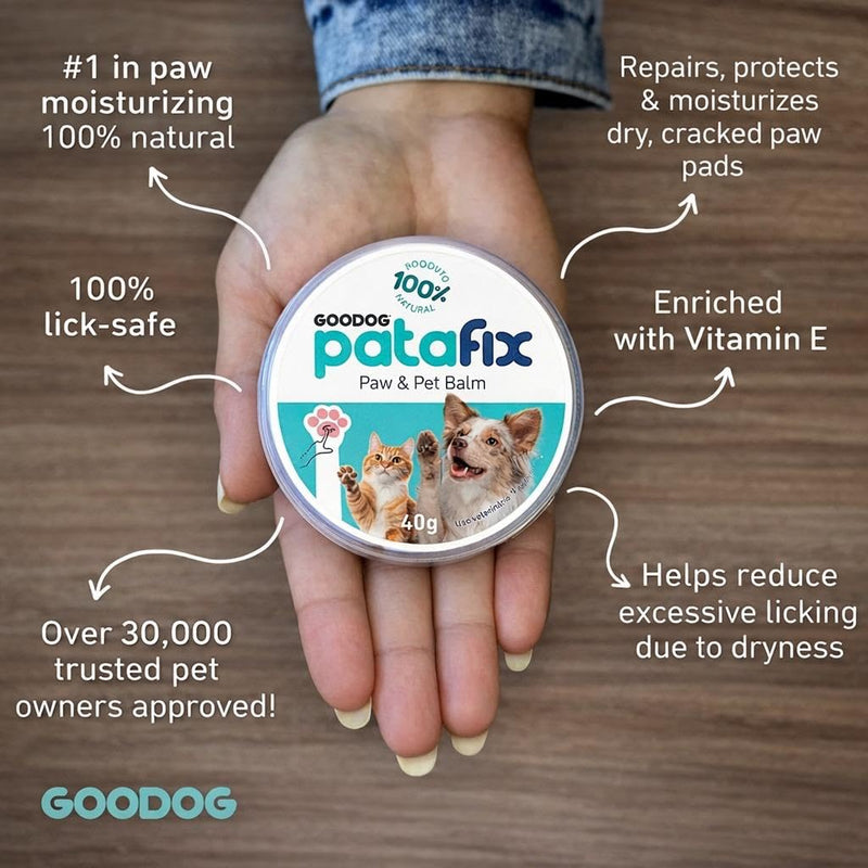 PataFix Natural Paw Balm for Dogs & Cats – 100% Organic Moisturizer for Paws & Nose