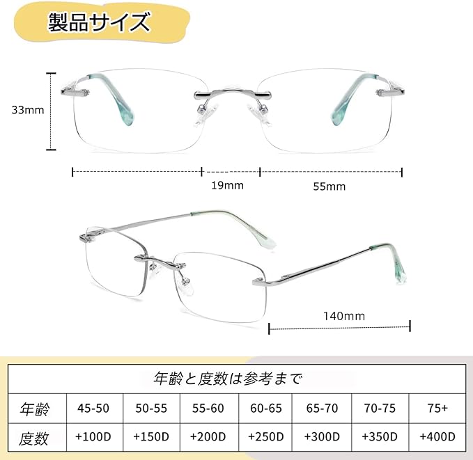 [Soarea] Bifocal Reading Glasses, Stylish Glasses, Men's, Women's, Blue Light Cut - BeesActive Australia