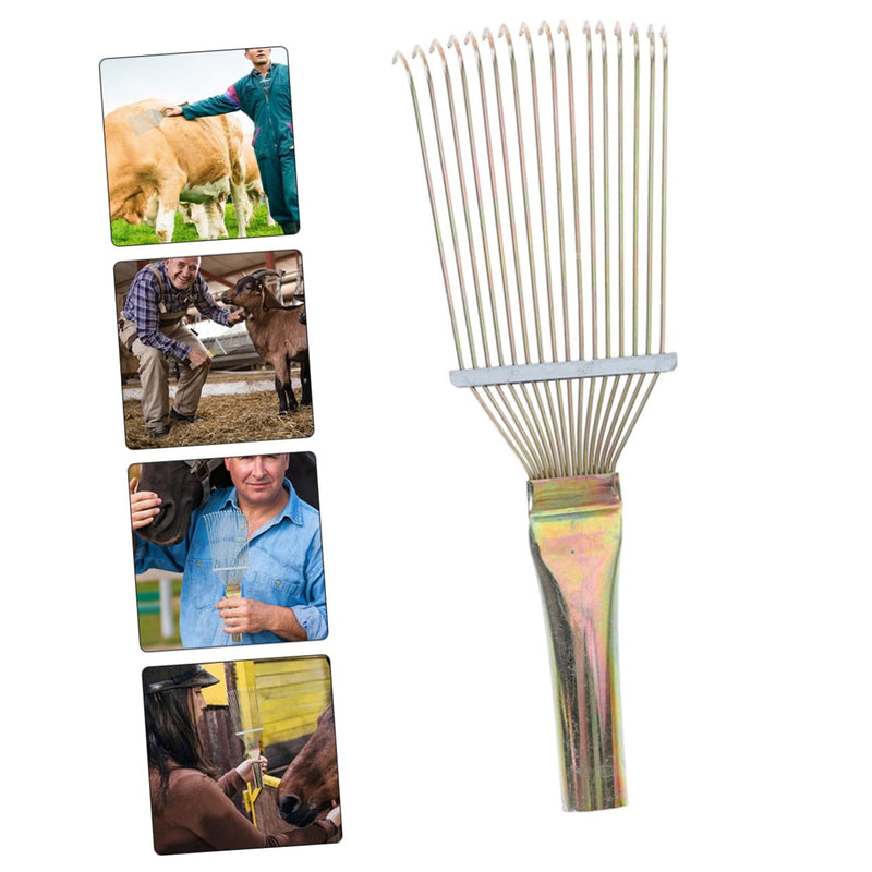 scraper cosmetic horse brush horse cow hair brush Epilator horse cow grass rake cattle clean brush equipment small horse hair brush horse cleaning scraper horse cleaning brush pet 23x7cm As Shown - BeesActive Australia