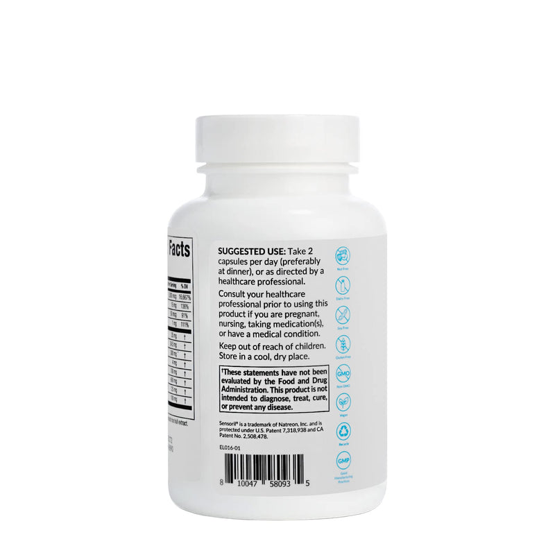 Equilife Daily Hair Support Supplement, Blend with Biotin, 60 Capsules | Ashwagandha, Zinc & Saw Palmetto | Helps Enhance Thickness & Strength | Supports Hair Growth & Repair | Gluten Free | Non-GMO