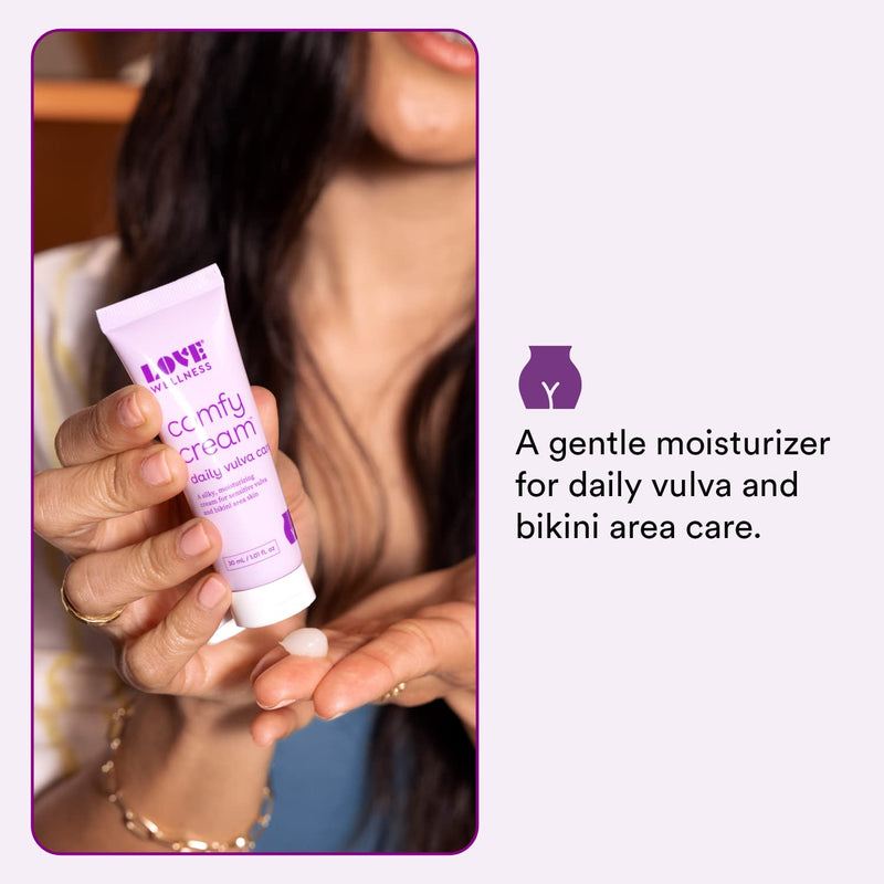 Love Wellness Vulva Moisturizer Comfy Cream | Daily Care for Dryness & Sensitive Vulva | Non-Irritating & Fragrance-Free | Intimate Feminine Hygiene Products for Women | 1.01 oz. - BeesActive Australia
