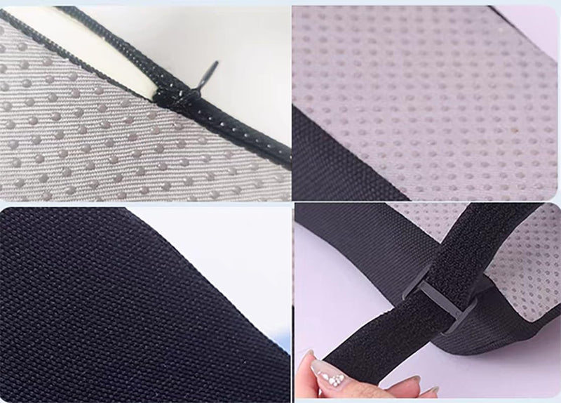 Armrest Cushion for Office Chairs - Soft Elbow Support Pad with Non-Slip Bottom, Fits Most Chairs 2-Piece (Black) Black - BeesActive Australia