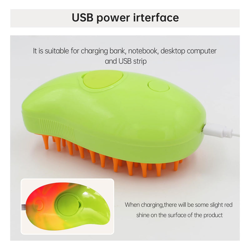 Cat Steam Brush for Shedding, 3 in 1 Cat Steamy Brush - Cat Hair Brush/Bath Brush/Cat Massager for Indoor Cats, Misty Brush Cat Comb with Steam, Multifunctional Pet Steaming Brush - BeesActive Australia