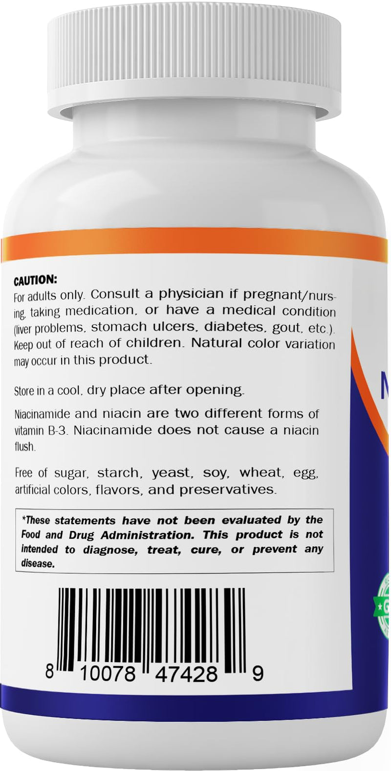 Vitamatic Niacinamide 500 mg 240 Tablets - Flush Free Vitamin B3 - Supports Energy Production (Pack of 2) 240 Count (Pack of 2)