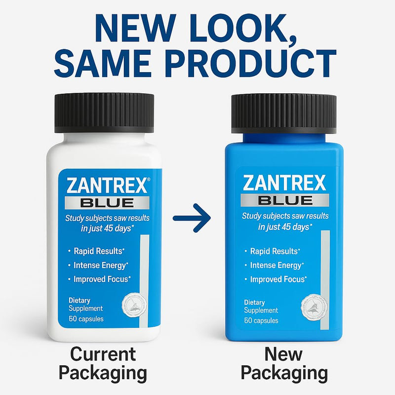 Zantrex Blue Energy & Thermogenesis Boost Energy | Weight Loss Supplement for Appetite Control, Increased Calorie Burn and Supports GLP-1 Levels | 60 Count 60 Count (Pack of 1)