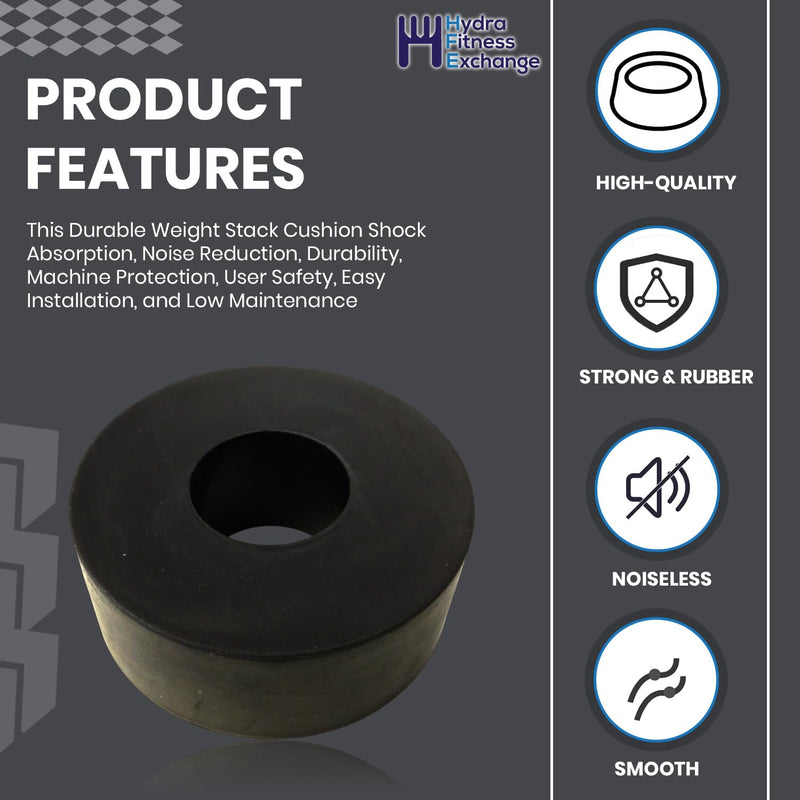 Weight Stack Guide Rod Spacer Cushion 3108001 for Home Gym Fitness Equipment - Durable High-Density Rubber for Exercise Equipment, Impact & Noise Reduction, Life Fitness Compatible