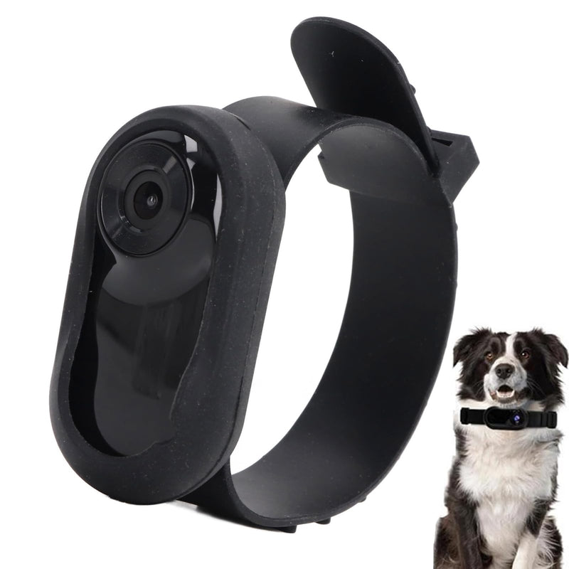 VGEBY Pet Collar Camera, Full HD 120 Degree Wide Angle Dog Cat Sports Camera Action Camera with Video Recording for Indoor and Outdoor Use (Black) - BeesActive Australia