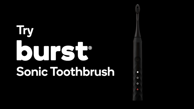 Burst Original Sonic Electric Toothbrush for Adults (Black) | Soft Bristle Black