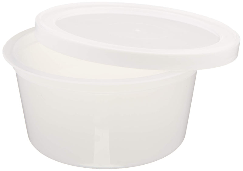 Sammons Preston Putty Containers, Pack of 10, For 3 Ounces of Therapy Putty, Durable Empty Plastic Containers & Lids, for Physical and Occupational Therapy, Portable for At Home or Rehab Use 3 oz.