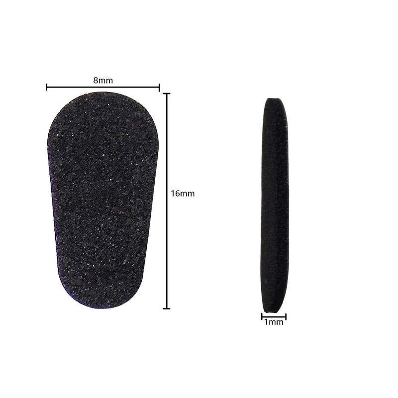 60 Pairs Adhesive Eyeglass Nose Pads Soft Foam Nose Pads Self Anti-Slip Eyeglass Nose Pads Thin Nosepads for Eyeglasses Sunglasses (Black) Black